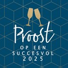 zakelijke kerstkaart met proost 2025